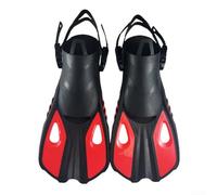 Comode pinne regolabili per lo snorkeling, materiale leggero in silicone che riduce l'affaticamento durante le lunghe nuotate (L/XL rosso)