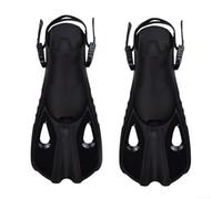 Comode pinne regolabili per lo snorkeling, materiale leggero in silicone che riduce l'affaticamento durante le lunghe nuotate (XS nero)