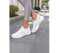 Comode scarpe casual da donna: scarpe da ginnastica slip-on eleganti e traspiranti con intagli in rete, scarpe da spiaggia leggere traspiranti antiscivolo e scarpe basse adatte per passeggiate al mare