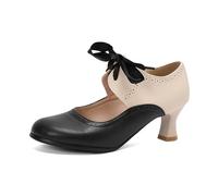 Comode scarpe da ballo da donna argento con tacco glitterato scarpe da sposa chiuse glitter scarpe da ballo con paillettes scarpe da sera festive con diamanti, Nero , 35 EU