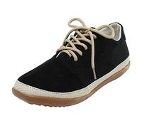 Comode scarpe da donna per il tempo libero, traspiranti, con lacci, piatte ed eleganti, ideali per le attività quotidiane, versatili e pratiche, Nero , 40 EU