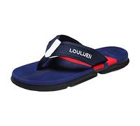 Comode scarpe da uomo nuvola per le strade estive, comode pantofole da spiaggia, antiscivolo, per la spiaggia, per coppie, per la doccia, unisex, Blu scuro, 43 EU