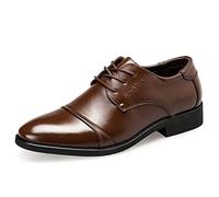 Comode scarpe da uomo, scarpe formali con lacci, scarpe da lavoro a punta, brogue, scarpe derby, retrò, alla moda, mocassini formali con fondo piatto, mocassini intelligenti per lavoro e uso