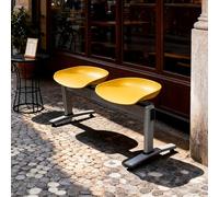 Comode sedie per sala d'attesa, per ufficio, reception, per aeroporto, banca, ospedale, salone, campo da basket, scuola, elegante mobile, blu, 150 cm / 59in