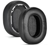 Comodi cuscinetti auricolari di ricambio per Teufel Real Blue-NC - Cuscinetti in morbida pelle sintetica per migliorare la vestibilità e lo stile - set nero