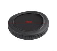 Comodi cuscinetti di ricambio da 60 mm per il piacere della musica (105 mm) | Nucleo in schiuma morbida, diametro 50 mm, design nero, facile sostituzione, vestibilità comoda