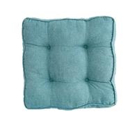 Comodi cuscini per sedia con laccetti, 50 x 50 cm, 8 cm di spessore, in fibra di poliestere, per sedie da pranzo, ideali per anziani, gravidanza e recupero post-operatorio, colore: blu lago, set da 4