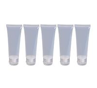 Comodi e intelligenti, 5 tubetti da spremere per cosmetici, creme e lozioni, riutilizzabili, in plastica, contenitori vuoti da viaggio, trasparenti, 50 ml, di alta qualità