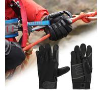 Comodi guanti da arrampicata in pelle di mucca con dita intere per esplorazione