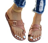 Comodi Sandali da Donna in Pelle per correggere l'alluce valgo per Le Donne, Sandali Antiscivolo per Le Donne, Sollievo dall'alluce valgo, Sandali da Donna per correggere l'alluce valgo(Brown,42 EU)