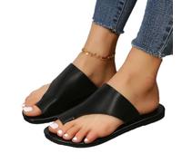 Comodi Sandali da Donna per correggere l'alluce valgo, Sandali Casual da Donna per alleviare l'alluce valgo(Black,42 EU)