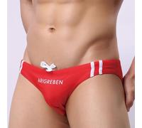 Comodi slip da uomo a vita bassa, perfetti per le giornate in spiaggia e in piscina (XL rosso)