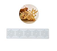 Comodi stampi per tappetini in pizzo Stampi per girare lo zucchero a tema natalizio Strumento per decorare dessert Adatto per la cottura Utilizzare tappetini per fondente