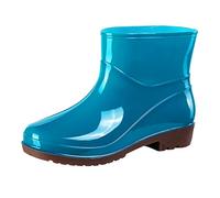 Comodi stivali da pioggia corti per le donne Slip Garden Boot Ladies gomma fuori lavoro con comfort, blu cielo, 39 EU