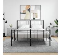 Comodini 2 pz Grigio Cemento 40x30x50 cm in Legno Multistrato, Modern Nightstand with Storage Shelf, Bedroom Furniture with Wall Mounting Kit, Easy Assembly Side Table for Living Room and Bedroom
