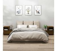 Comodini 2 pz Legno di Pino Massello Marrone Ambrato 60x34x51 cm con Cassetto e Scomparto per Camera da Letto Soggiorno Design Elegante e Funzionale