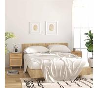 Comodini 2 pz Marroni Legno Massello di Pino e Rattan Naturale Comodino Salvaspazio Mobile Camera Da Letto Comodini Camera Da Letto Moderni Arredamento Camera Da Letto per Dormitorio Universitario