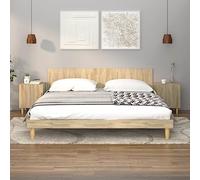 Comodini 2 pz Rovere Sonoma in Legno Multistrato, Nightstands with Storage Shelf, Modern Bedroom Furniture, Wood End Tables for Living Room and Bedroom, Easy Assembly Multilayer Plywood