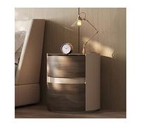 Comodini Comodino rotondo Comodino di alta qualità Tavolino portaoggetti Tavolino laterale Comodino domestico a 2 cassetti for piccoli spazi, soggiorno, camera da letto Camera da letto(L45xD45xH50cm)