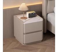 Comodini Con Cassetti, Comodini In Legno, Capienti, Resistenti Ai Graffi E Durevoli, Facili Da Pulire, Adatti for Camere Da Letto E Studi(Khaki,40CM/15.7IN_2-DRAWERS)