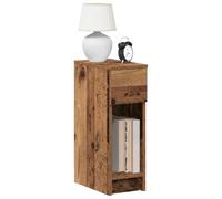 Comodini con Cassetto 2 pz in Legno Antico 20x36x60 cm, Nightstand with Drawer, Bedside Table with Storage, Modern Bedroom Furniture, Stable Particle Board, Easy Assembly, Vintage Wood Finish