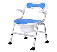 Comodini da comodino Comodo vasino, comodino, sedile WC for anziani, telaio di sicurezza con maniglie antiscivolo for le gambe e secchio regolabile in altezza Sedia da doccia