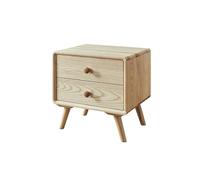 Comodini Mobiletto portaoggetti in legno massello con cassetti, colore marrone/legno originale. Piccolo mobiletto for soggiorno, camera da letto, studio, libri, lampade ecc. Camera da letto(Natural)