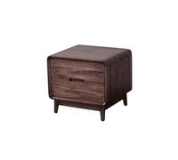 Comodini Moderni Comodino contenitore in legno massello di noce 50x40x50cm, moderno comodino contenitore, semplice mobiletto for camera da letto Comodino per Camera da Letto