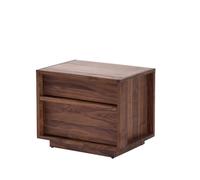 Comodini Moderni Comodino Semplice In Legno Massello Con Doppio Cassetto Comodino per Camera da Letto