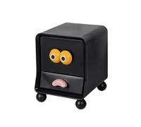 Comodini moderni per la camera dei bambini, comodini, comodini, comodini, cassetti, letti (nero)