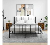 Comodini Rovere Fumo 2 pz 40x30x50 cm in Legno Multistrato Comodino Salvaspazio Comodino Piccolo Comodini Camera Da Letto Moderni Tavolino Basso per Salone Soggiorno Camera Da Letto Sala Studio