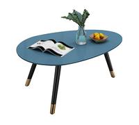 Comodini Tavolino da Salotto, Tavolino da Salotto Ovale impiallacciato in Legno Sala di Ricevimento Sala di Ricevimento Sala di Ricevimento Divano Tavolo Tavolo da Basket (Color : Blue, Size