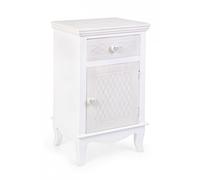 Comodino 1 Anta 1 Cassetto Charlene in Legno