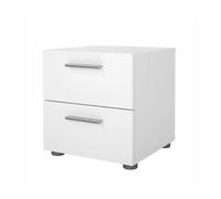 COMODINO 2 CASSETTI "PEPE" BIANCO 40X40,2X42,3 CM