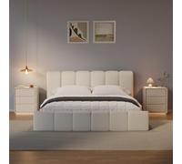 Comodino 3 cassetti, ricarica wireless, USB e LED. | Set di comodini moderni ed eleganti con ricarica wireless, porte USB, illuminazione LED integrata, 3 spaziosi cassetti e un