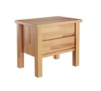 Comodino a 2 cassetti in Faggio massello oliato 90.20-K41-geölt
