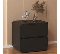 Comodino a doppio strato semplice, moderno, leggero e lussuoso per uso domestico, mobiletto per camera da letto senza installazione, con angoli arrotondati, adatto per soggiorno e camera da letto ( Co