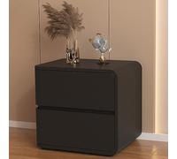 Comodino a doppio strato semplice, moderno, leggero e lussuoso per uso domestico, mobiletto per camera da letto senza installazione, con angoli arrotondati, adatto per soggiorno e camera da letto ( Co