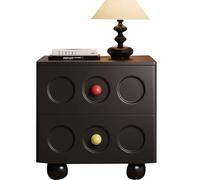 Comodino a due cassetti Comodino Contenitore Adatto a spazi ridotti come camere da letto, soggiorni e uffici. Stile semplice e moderno, disponibile in diversi colori.(A,50cm(19.68in))
