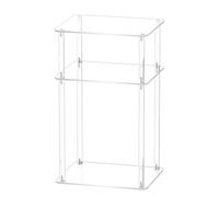 Comodino acrilico - Slim 3 animali Clear Finali | Scrivania moderna sottile | 23,6 x 13,8 x 11 pollici, trasparente compatto e leggero mobili per la casa per camera da letto o soggiorno, appartamento