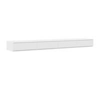Comodino Bianco Minimalista con 4 Cassetti | Comodino in Legno Ingegnerizzato | Mobili Eleganti e Funzionali per Camera da Letto | Soggiorno | Soluzione di Archiviazione Compatta e Belle | Piccolo Ca