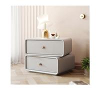 Comodino cassetto comò tutto in legno massello comodino girevole doppio cassetto comodino moderno semplice tinta unita comodino camera da letto comodino rotondo angolare (colore: bianco, dimensioni