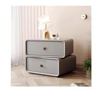 Comodino comodino comodino tutto in legno massello comodino girevole a doppio ripiano tavolo da comodino moderno semplice in tinta unita mobile per camera da letto rotondo tavolo da comodino (colore