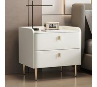 Comodino, Comodino Con Doppio Piano Di Lavoro E Binario Di Guida Silenzioso In Acciaio Al Carbonio, Gambe Armadio Rialzate For Orologio, Lampada Da Scrivania