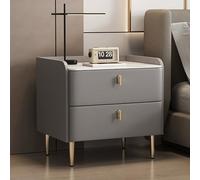 Comodino, Comodino Con Doppio Piano Di Lavoro E Binario Di Guida Silenzioso In Acciaio Al Carbonio, Gambe Armadio Rialzate For Orologio, Lampada Da Scrivania