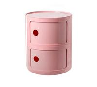 Comodino, comodino nordico moderno con cassetti e porta scorrevole, per camera da letto, comodino rotondo a 2/3/4 ripiani