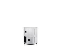 COMODINO COMPONIBILE 2 ELEMENTI 04966SI KARTELL SILVER