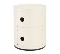 COMODINO COMPONIBILE 2 ELEMENTI BIANCO MAT 4986/03 KARTELL WHITE