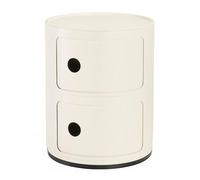 COMODINO COMPONIBILE 2 ELEMENTI BIANCO MAT 4986/03 KARTELL WHITE