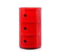 COMODINO COMPONIBILE 3 ELEMENTI 0496710 KARTELL RED